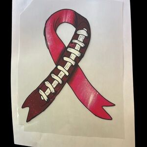 Pink Football Breast Cancer Awareness HTV